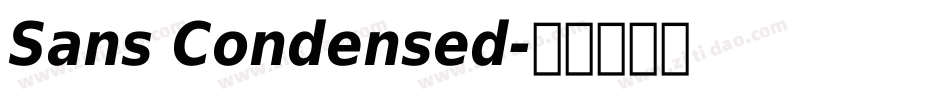 Sans Condensed字体转换